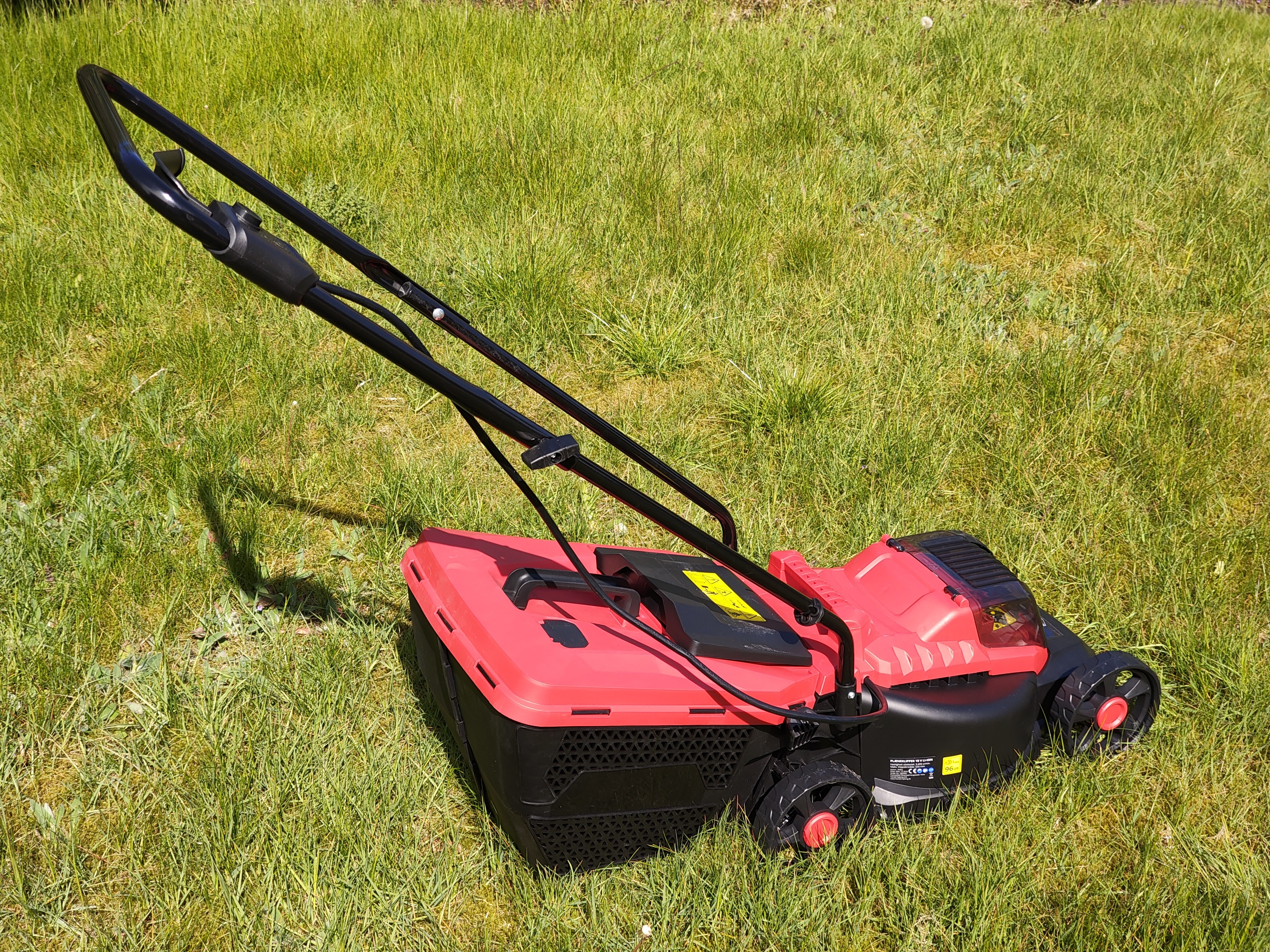 Our lawnmower has arrived, and I've promptly named it Der Fresser.