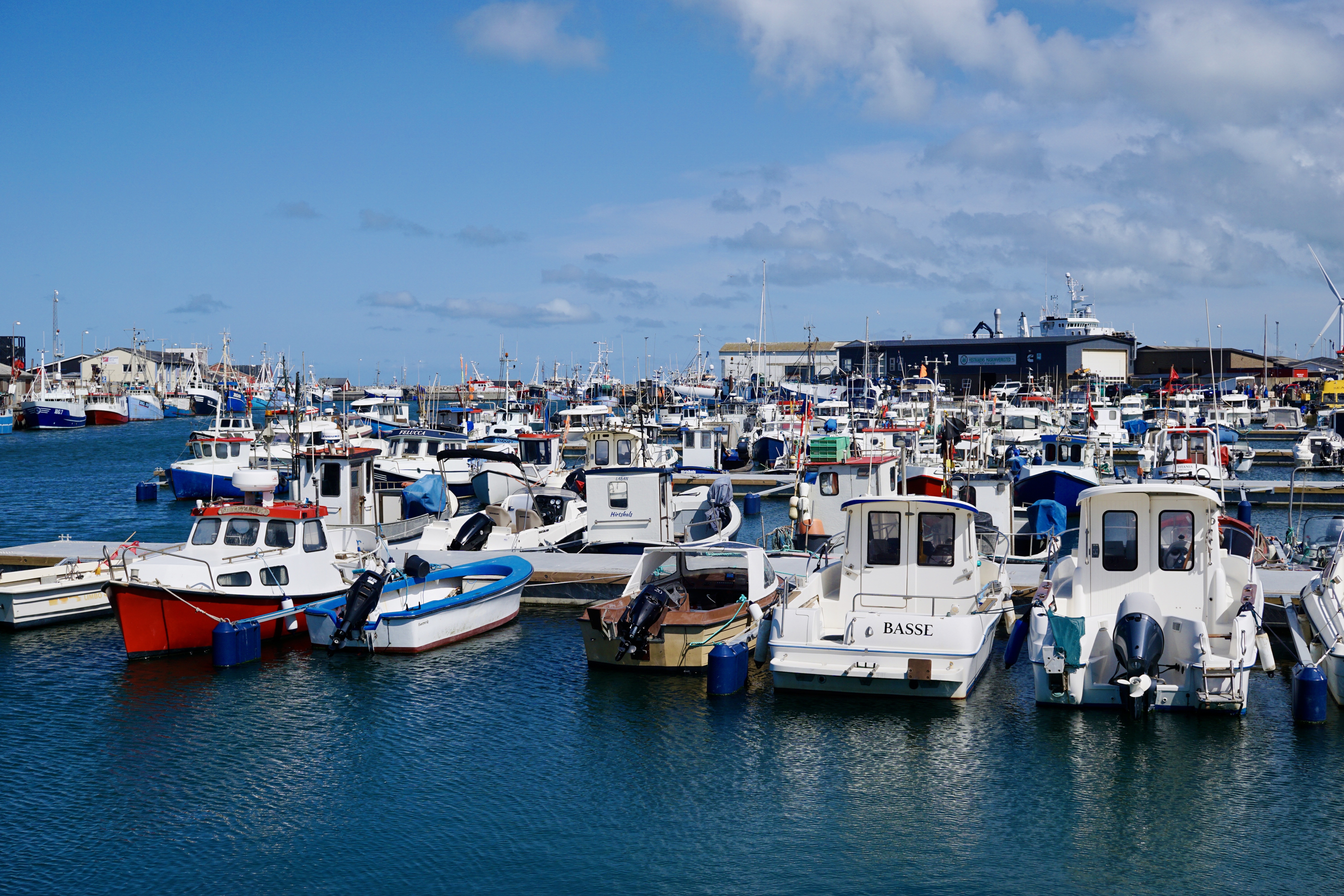 We spent the entire day today in Hirtshals, a fishing town not far from where we live.