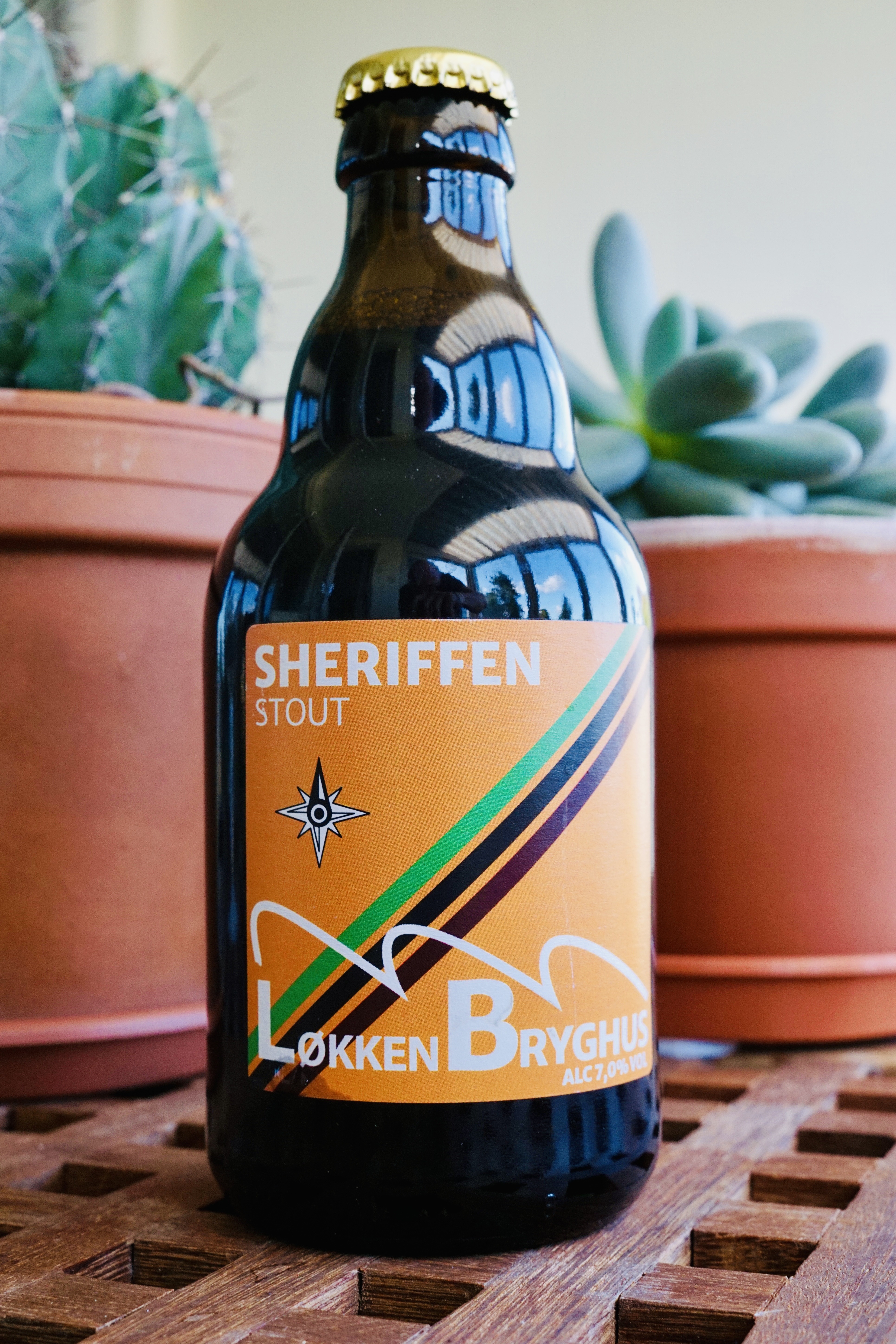 This stout from Løkken wasn't bad. It was all that good either.