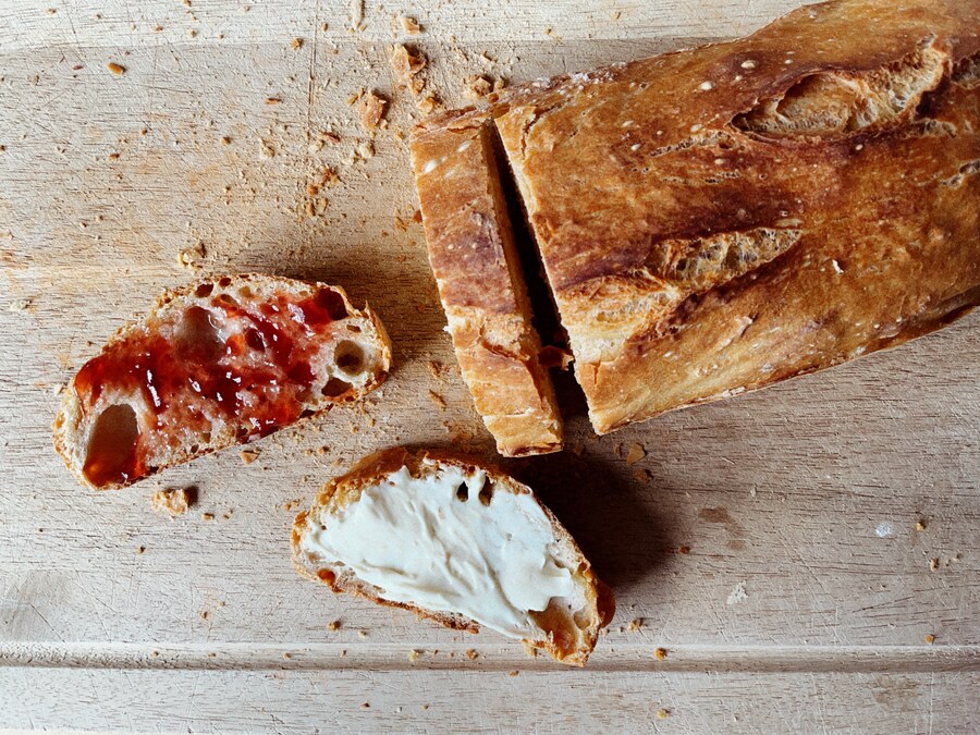 My first ever loaf of bread. It's actually better than I was expecting from my first attempt at baking bread.