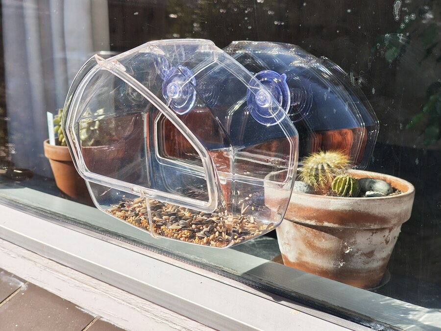 It's a long, long way till we have a bird- and insect-friendly garden. But this simple and cheap bird feeder is a modest first step towards this noble goal.