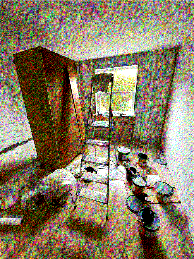 We've finally reached a point, where we can clear the room to make it ready for the next stage.